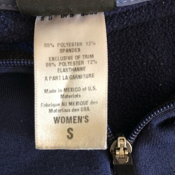 Patagonia Capilene navy blue 1/4 zip activewear fleece lined top size small - Picture 7 of 9